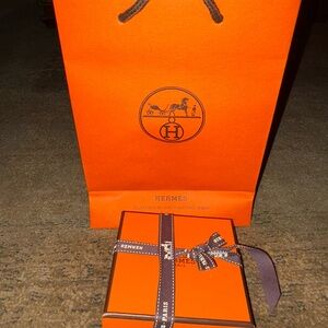 Hermès Vibrant Orange Box and Bag